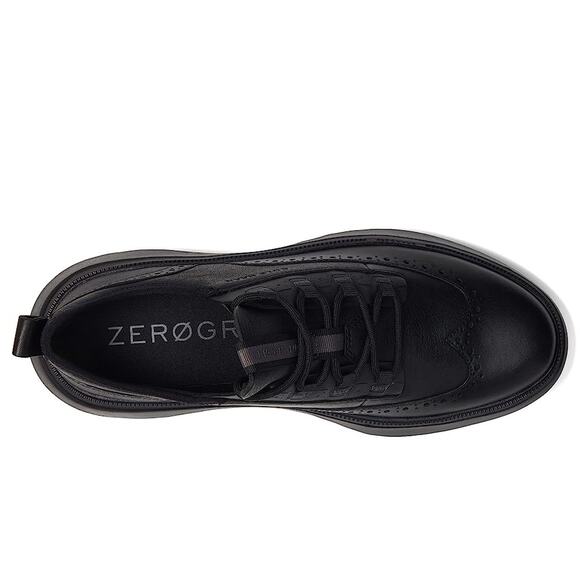 NWT Cole Haan Men\'s Zerogrand Wfa Oxford, Black/Black, 10